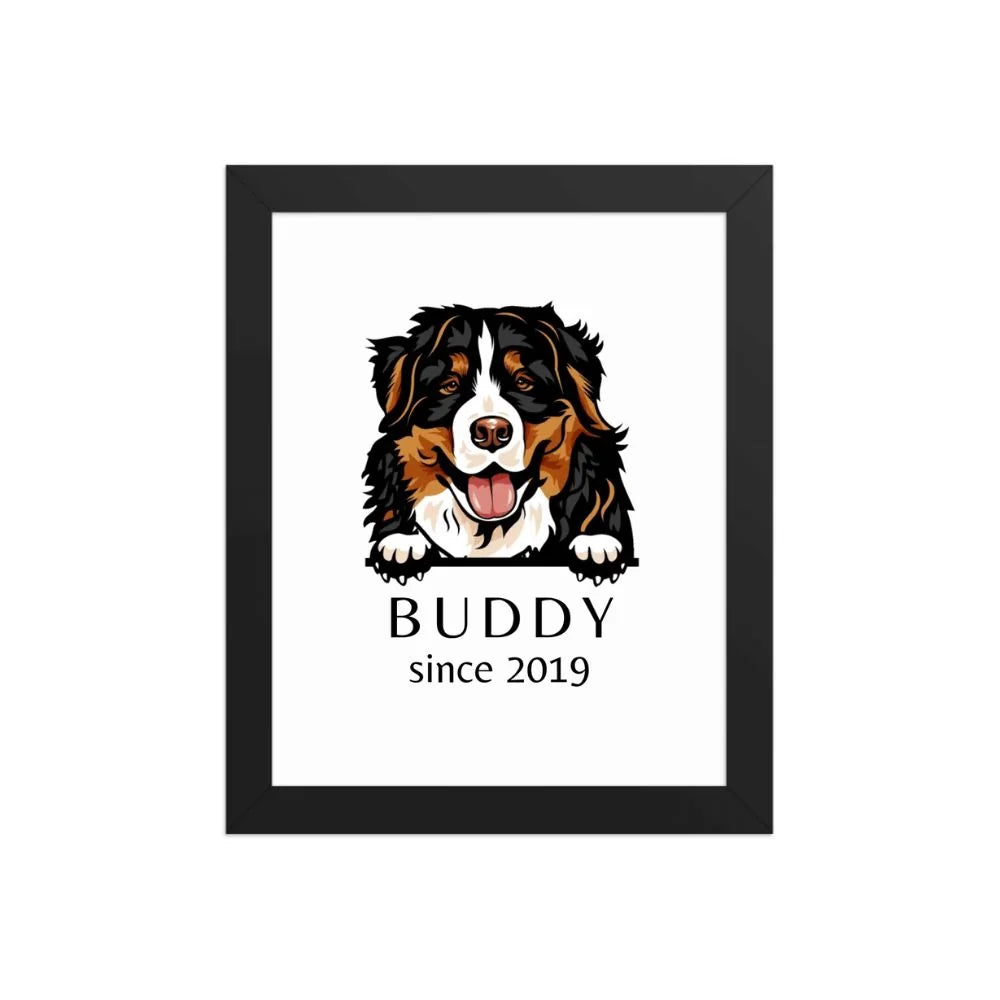 Custom Dog Breed Portrait - Personalized Framed Wall Art