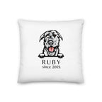Custom Dog Breed Pillow - Personalized Pet Memorial with Name
