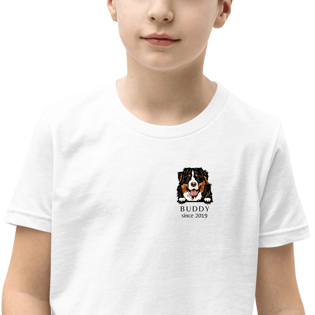 Dog Breed Youth Shirt - Custom Kids Tee with Name & Year