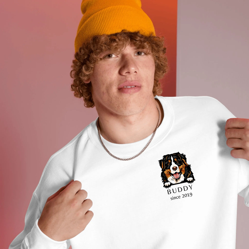 Dog Parent Sweatshirt - Custom Name & Year Design