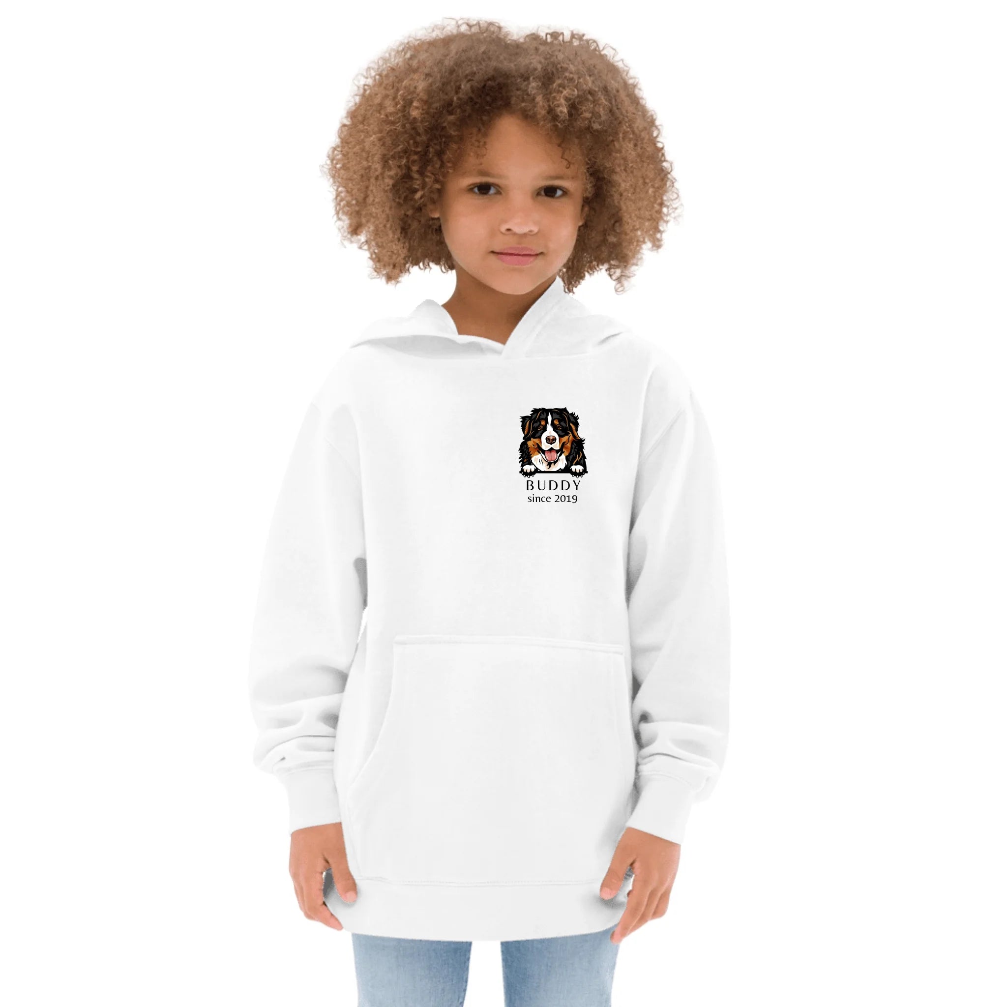 Kids Dog Breed Hoodie - Custom Name & Year Personalization