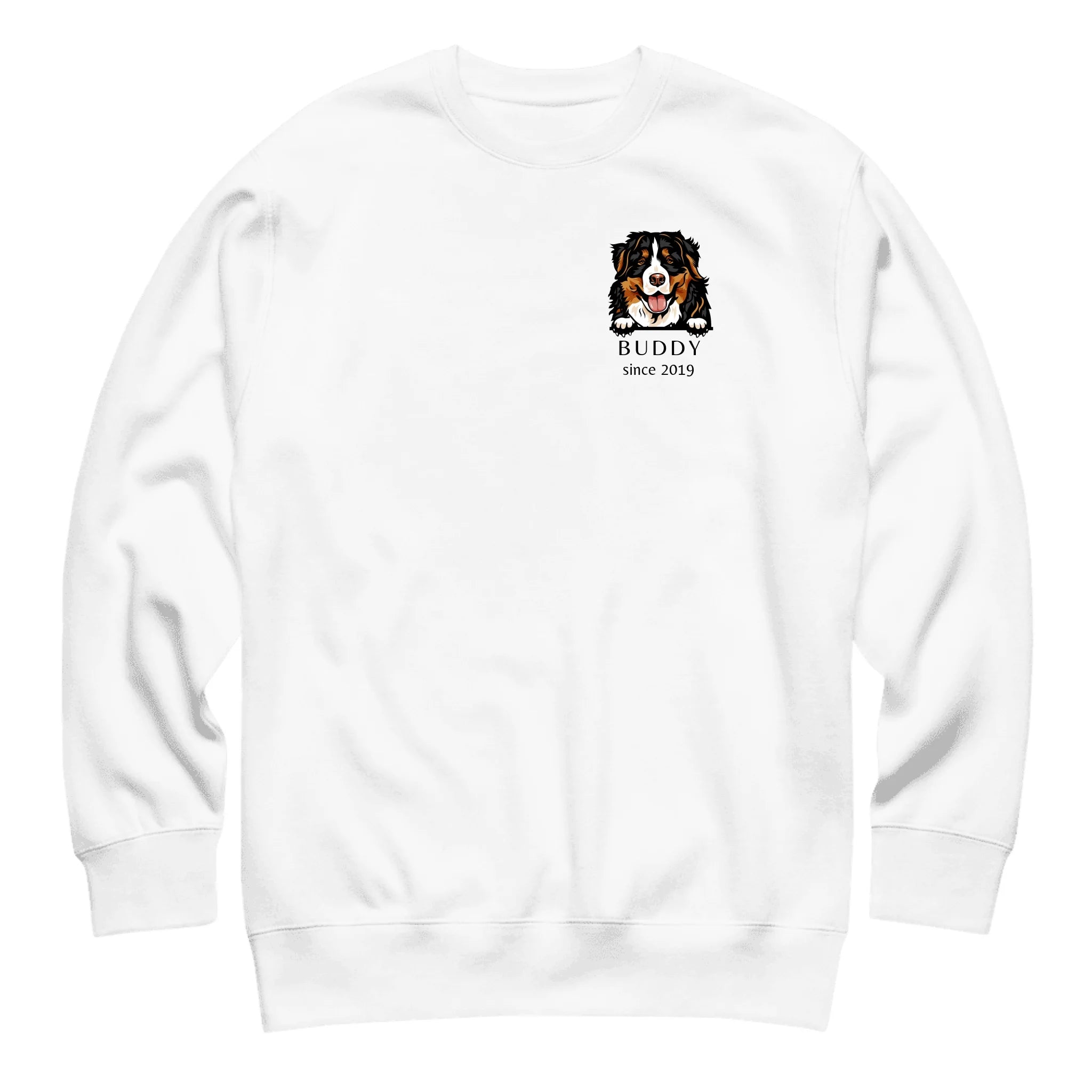 Premium Dog Breed Sweatshirt - Luxury Personalized Name Year