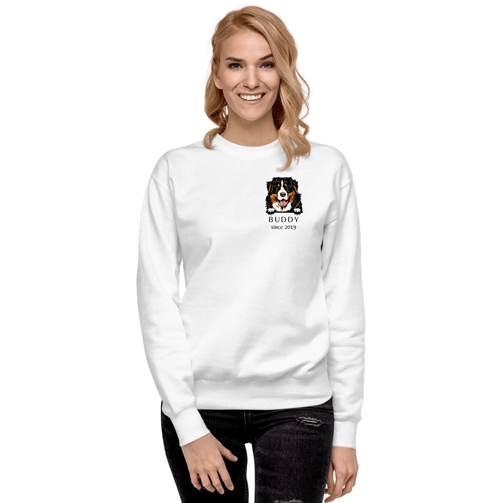 Premium Dog Breed Sweatshirt - Luxury Personalized Name Year