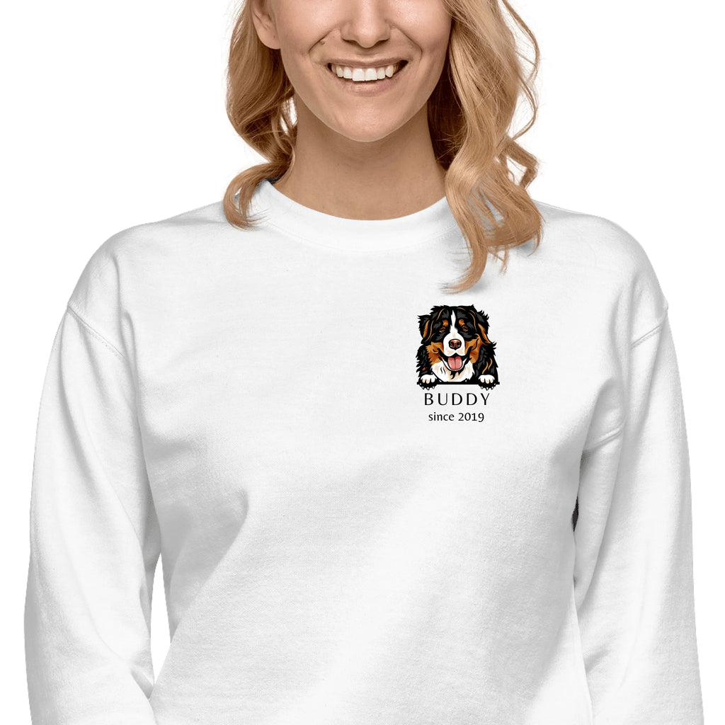 Premium Dog Breed Sweatshirt - Luxury Personalized Name Year