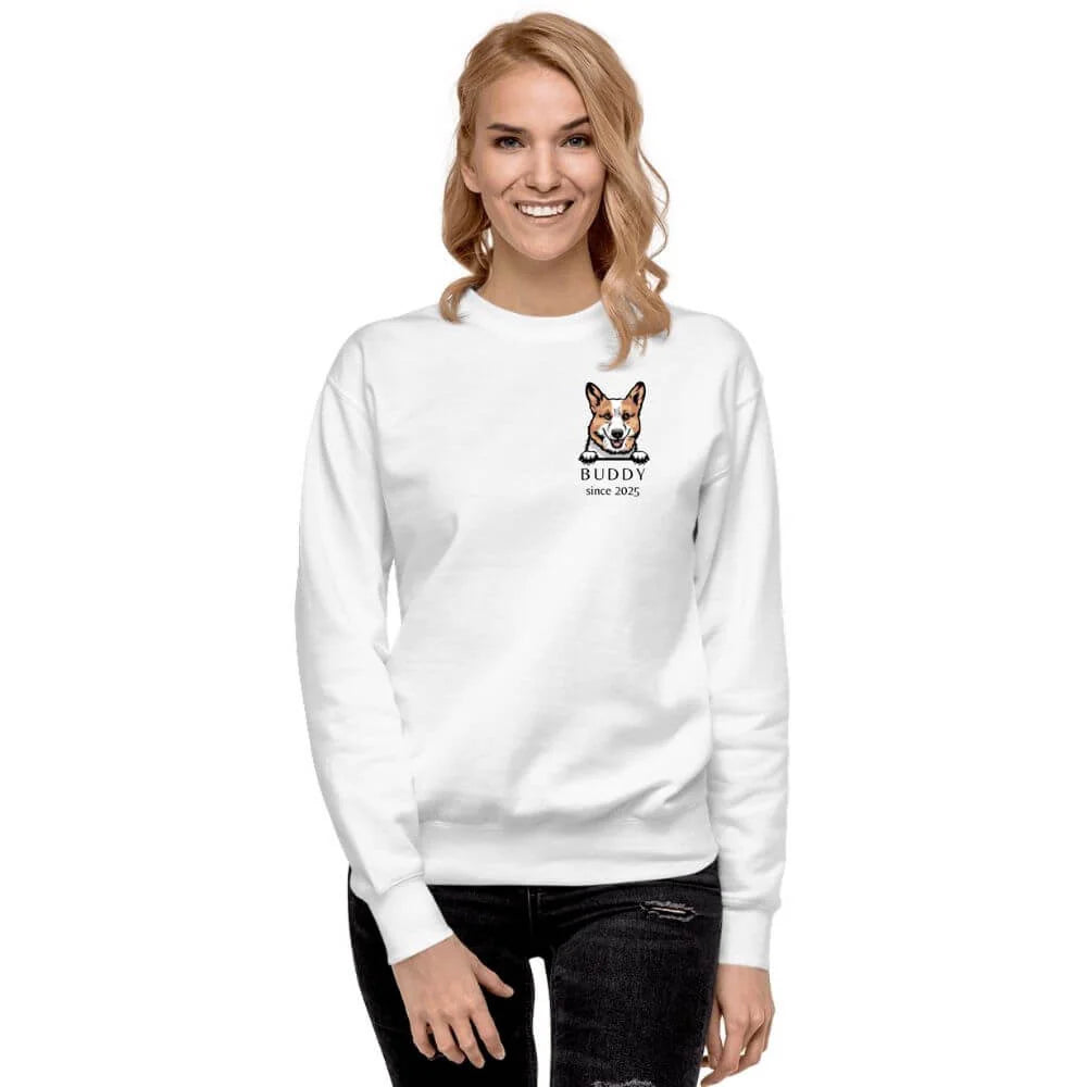 Premium Dog Breed Sweatshirt - Luxury Personalized Name Year