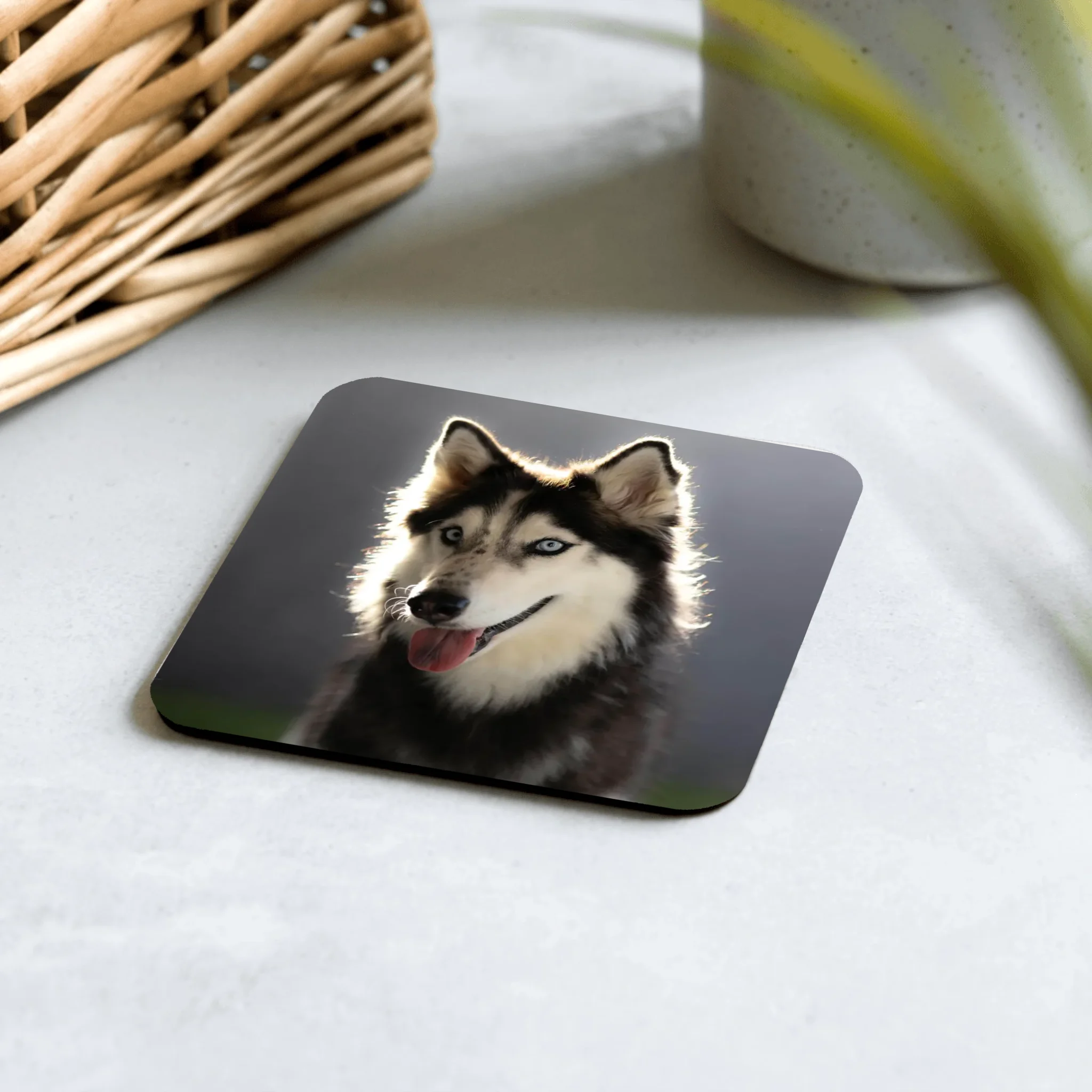 Personalized Pet Photo Coaster - Custom Dog Cat Picture