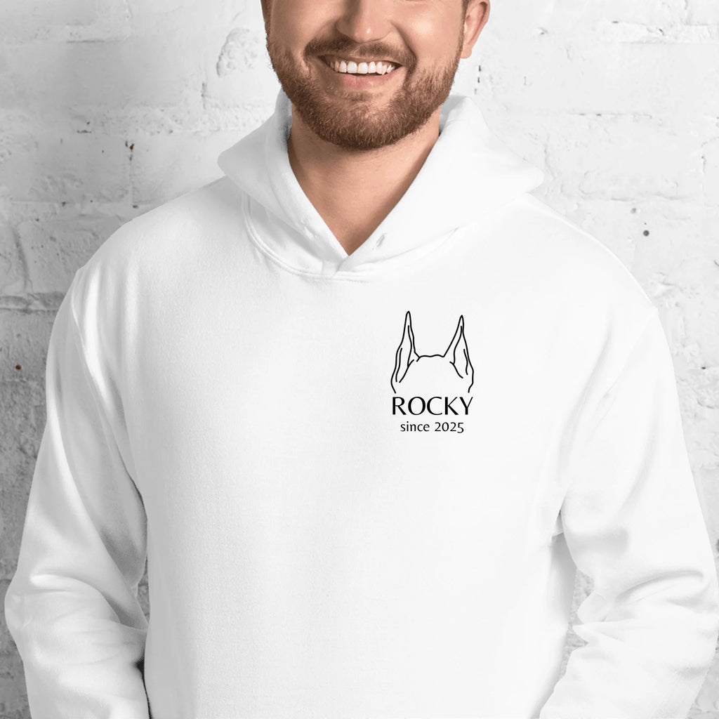 Custom Dog Breed Hoodie - Breed Ears Friend Design