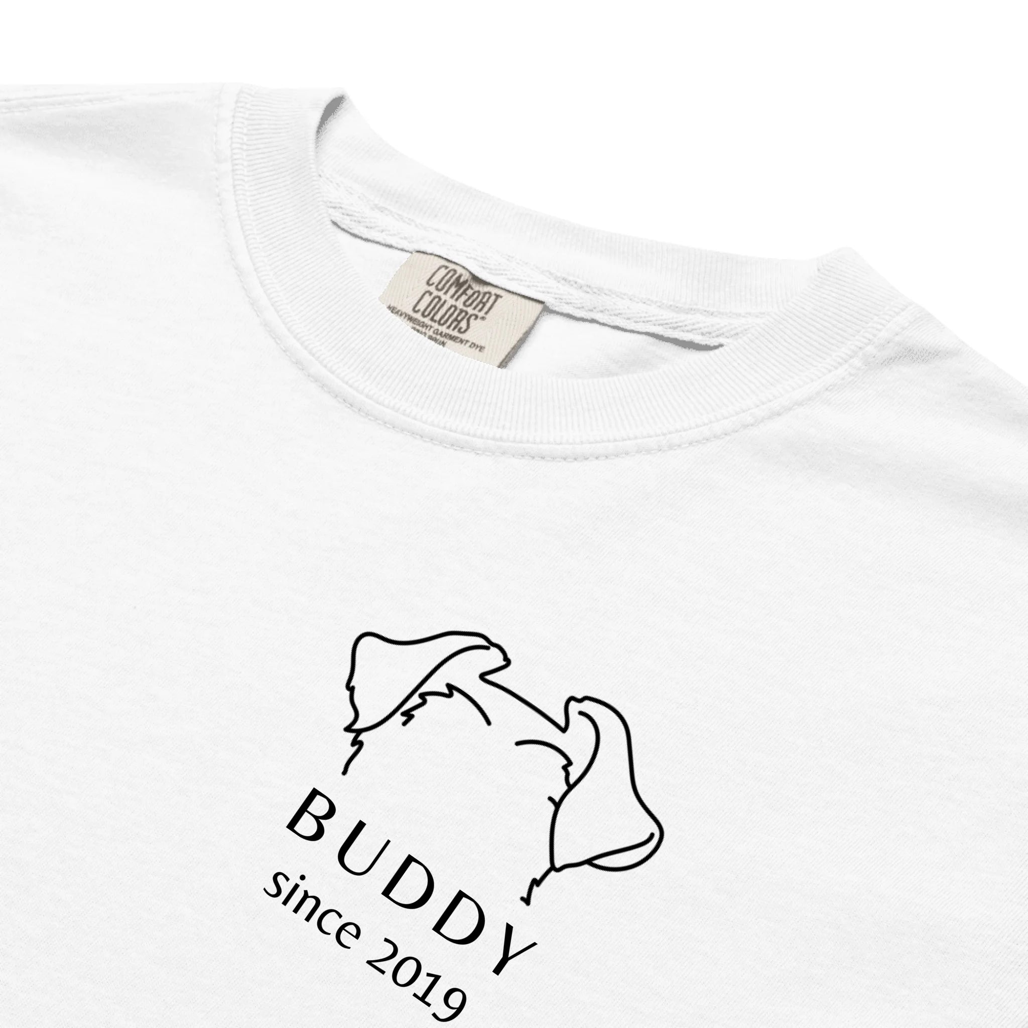 Custom Dog Mom Dad Shirt - Personalized Name & Year Design