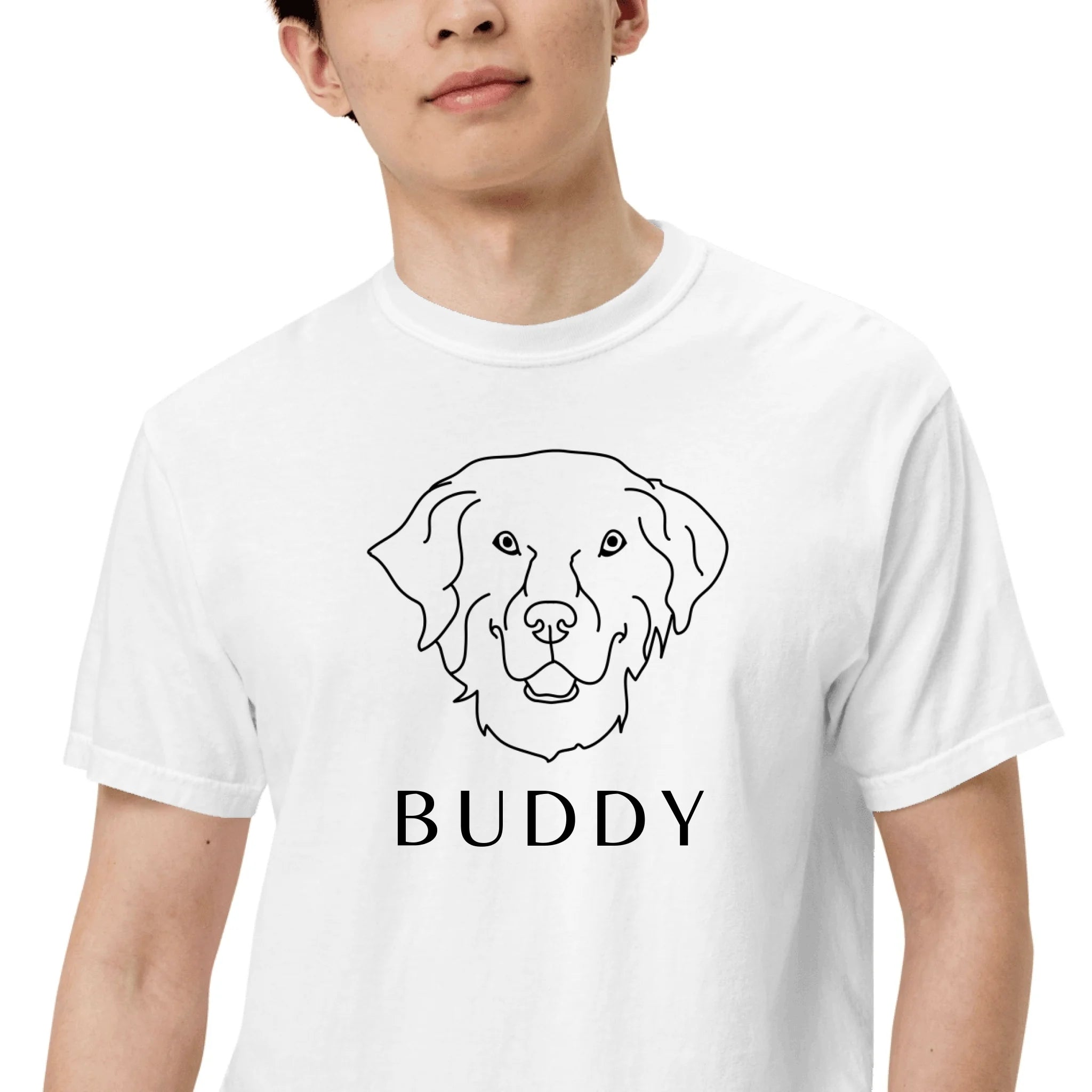 Personalized Dog Face Shirt - Custom Name
