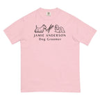 Personalized Dog Groomer Shirt - Name Surname Professional Design