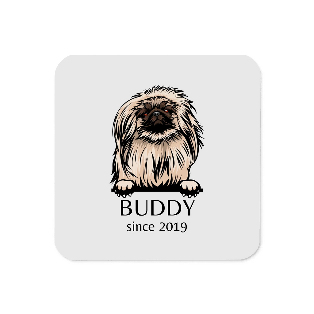 Custom Dog Breed Coasters - Personalized Name & Year - Gift for Dog Parents - 100+ Breeds