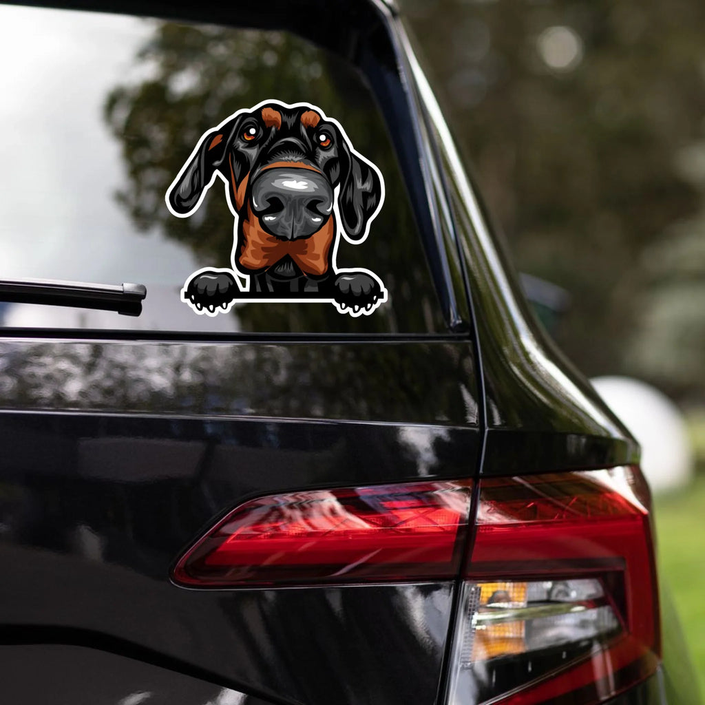 Doberman Pinscher - Waterproof Decal for Car, Laptop, Water Bottle, Notebook, Phone Case | Dog Mom Gift
