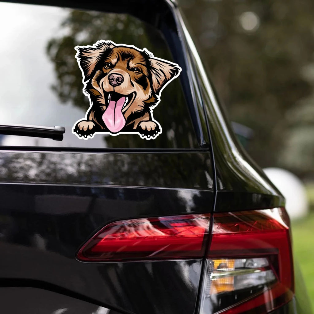 Australian Shepherd - Waterproof Decal for Car, Laptop, Water Bottle, Notebook | Dog Mom Gift - neleti