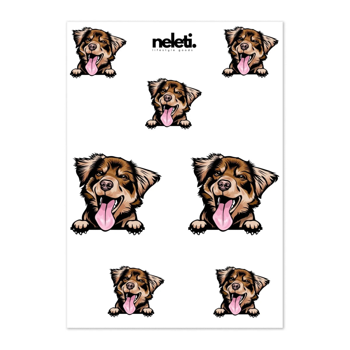 Australian Shepherd - Waterproof Decal for Car, Laptop, Water Bottle, Notebook | Dog Mom Gift - neleti