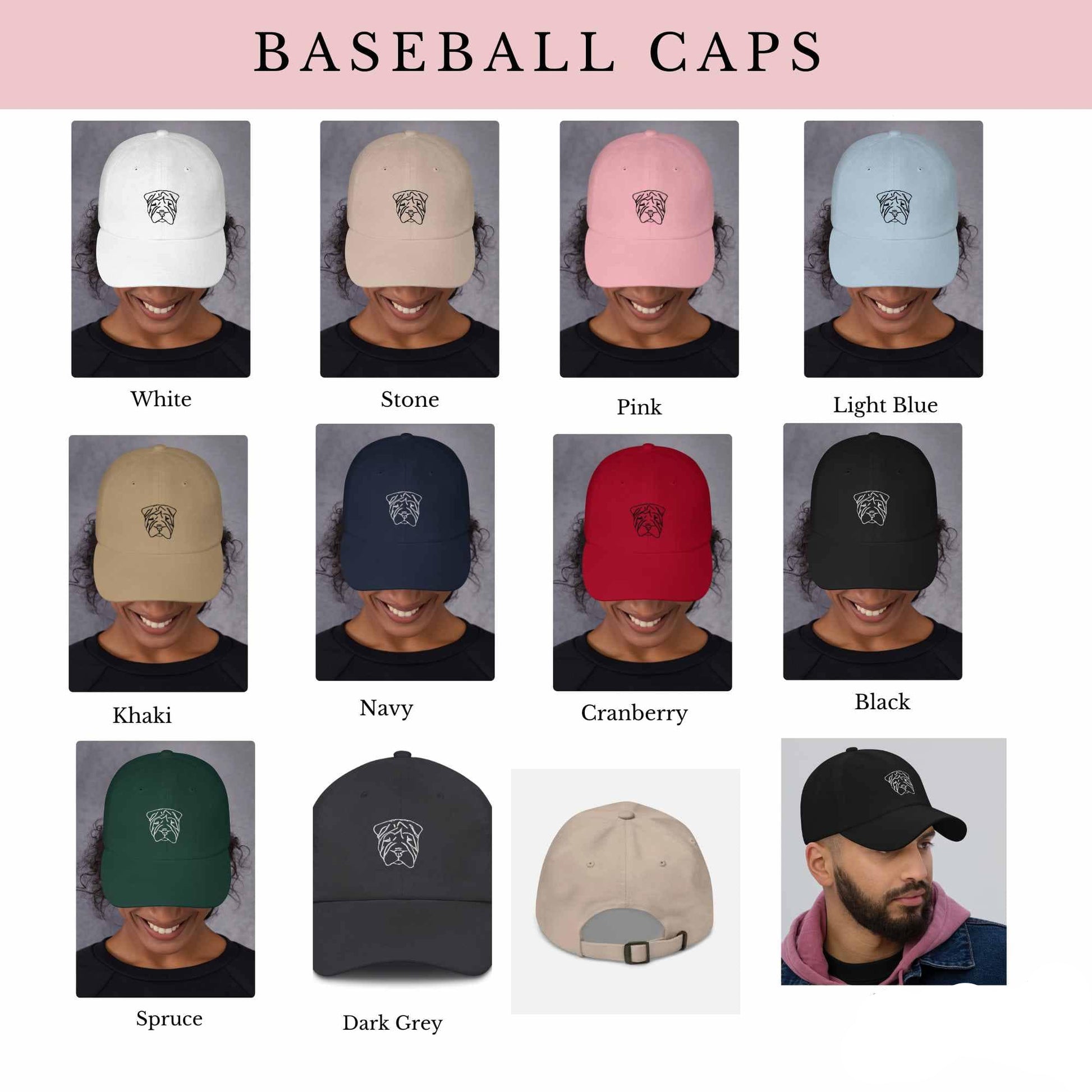 baseball-caps-with-embroidered-dog-face