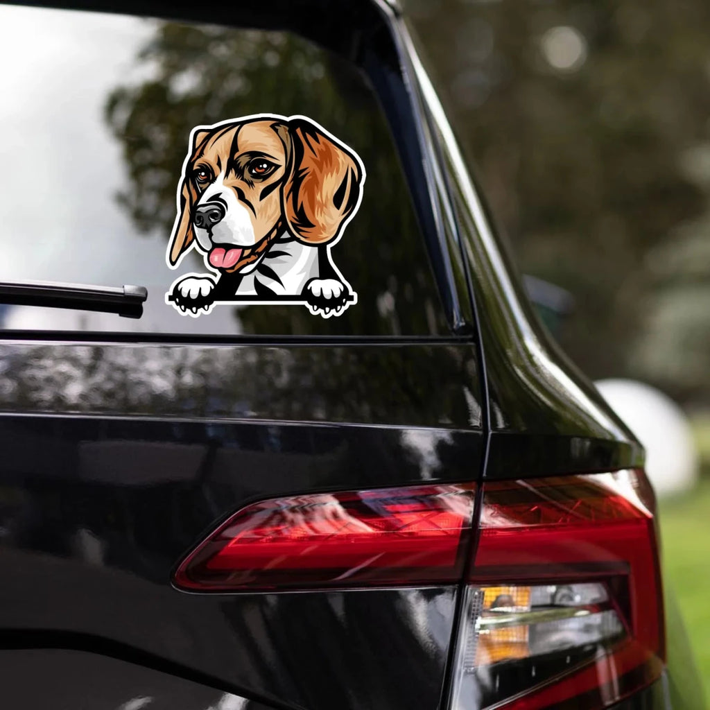 Beagle - Waterproof Decal for Car, Laptop, Water Bottle, Notebook, Phone Case | Dog Mom Gift - neleti