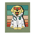 Camouflage Blanket with Doctor Dog - neleti