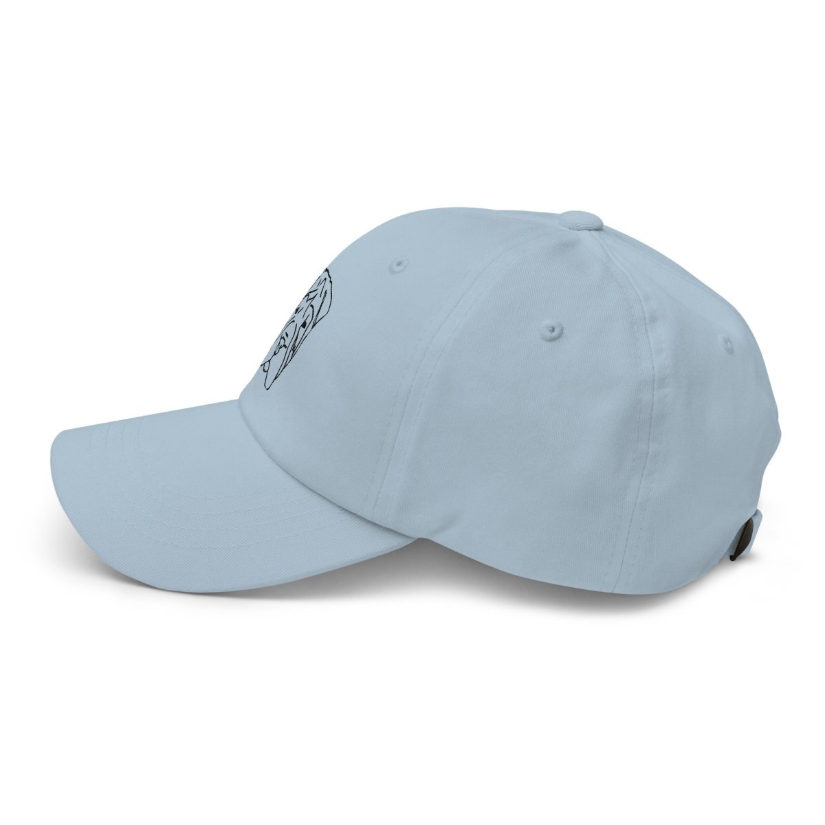 Cap with Embroidered Dog Faces - neleti