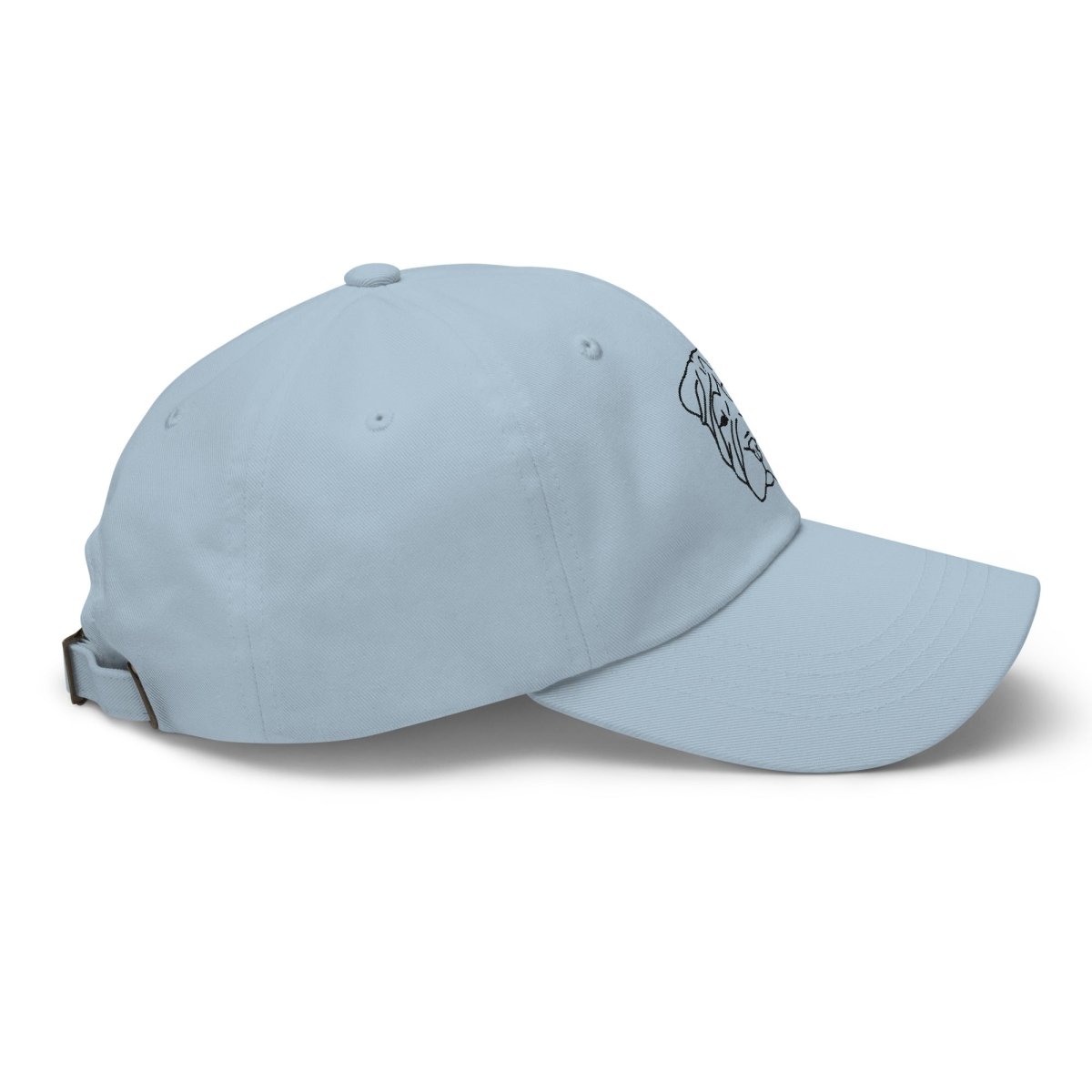 Cap with Embroidered Dog Faces - neleti