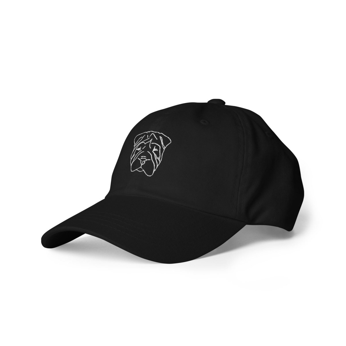 Cap with Embroidered Dog Faces - neleti
