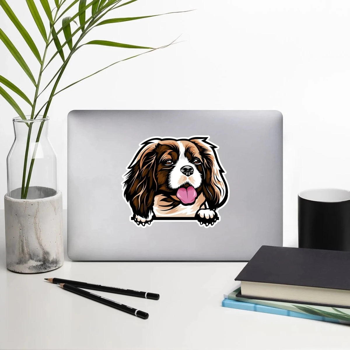 Cavalier - Waterproof Decal for Car, Laptop, Water Bottle, Notebook, Phone Case | Dog Mom Gift - neleti