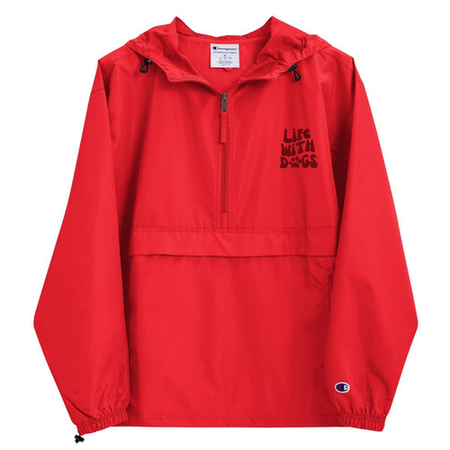 Champion Windbreaker for Dog Parents - 'LIFE WITH DOGS' Jacket - neleti