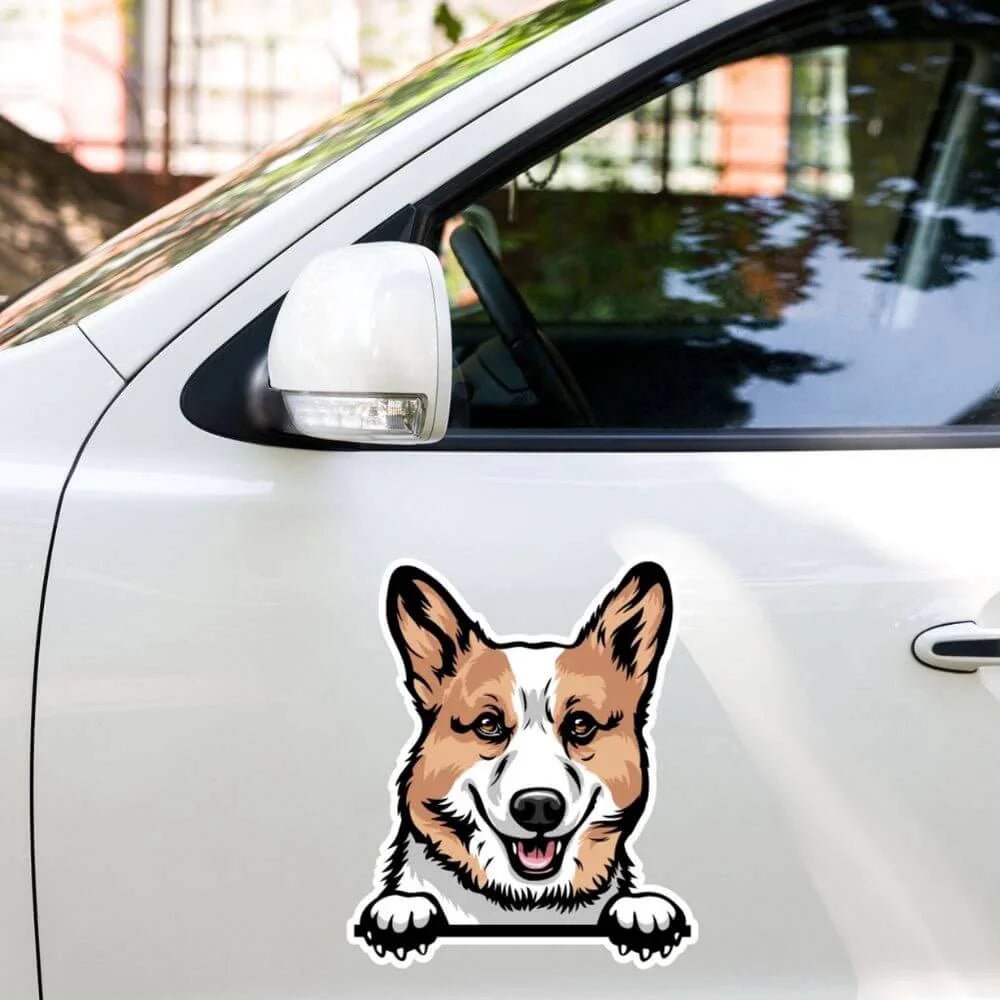Corgi Sticker - Premium Waterproof Kiss Cut Decal for Car, Laptop, Tumbler | Dog Mom Gift - neleti