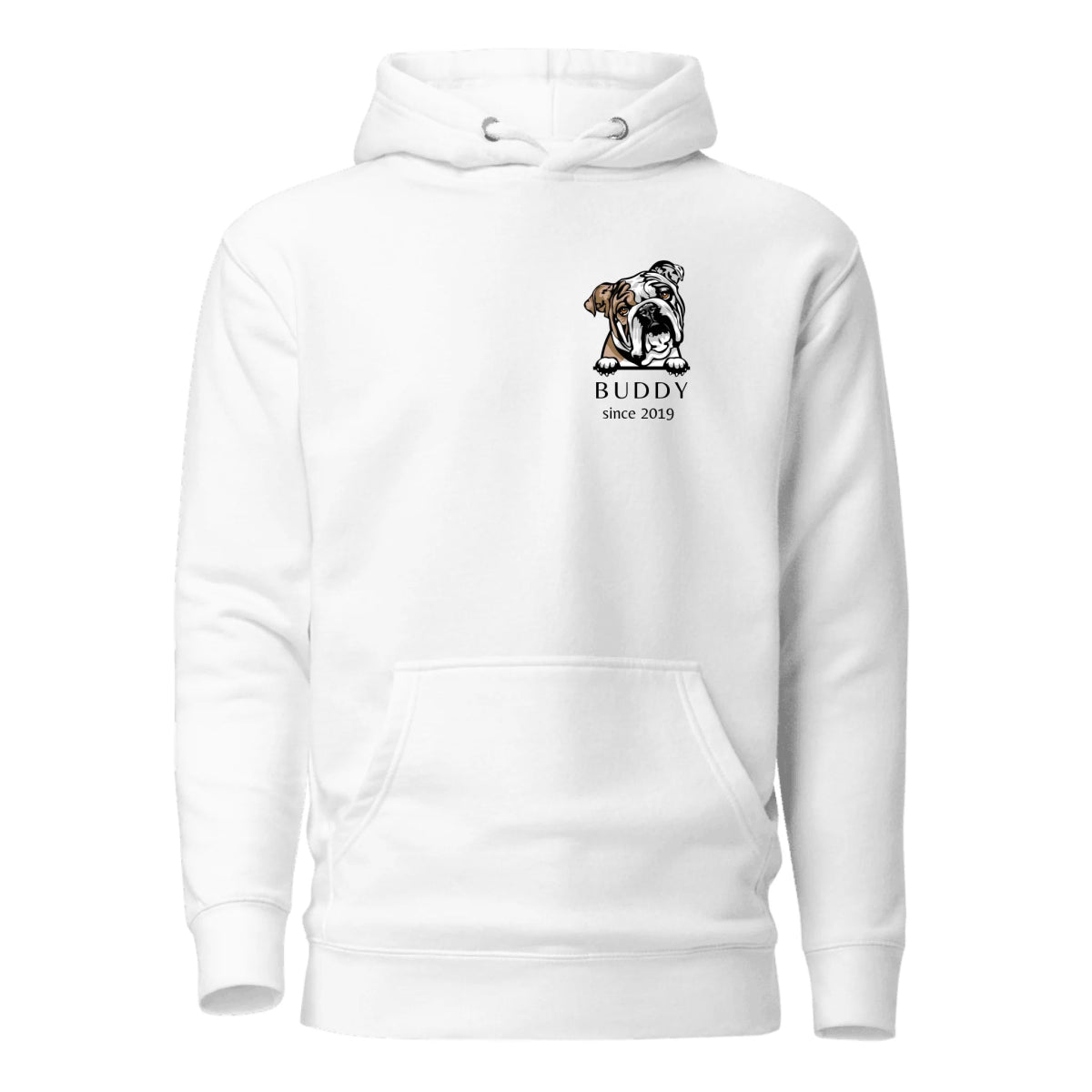 Custom Dog Breed Hoodie - Personalized Name Year Design - neleti