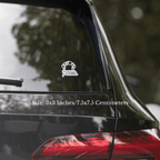 Custom Dog Ears Stickers - Personalized '[Breed] Friend' Vinyl Decals - neleti
