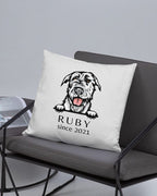 Custom Dog Pillow with Name & Year - neleti