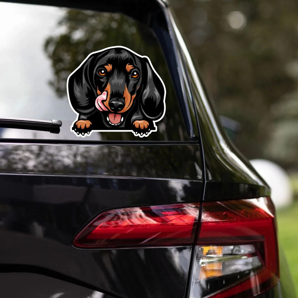 Dachshund - Waterproof Decal for Car, Laptop, Water Bottle, Notebook, Phone Case | Dog Mom Gift - neleti