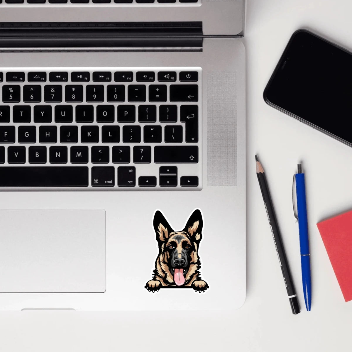 German Shepherd - Waterproof Decal for Car, Laptop, Water Bottle, Notebook, Phone Case | Dog Mom Gift - neleti