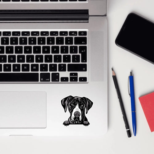 Great Dane - Waterproof Decal for Car, Laptop, Water Bottle, Notebook, Phone Case | Dog Mom Gift - neleti