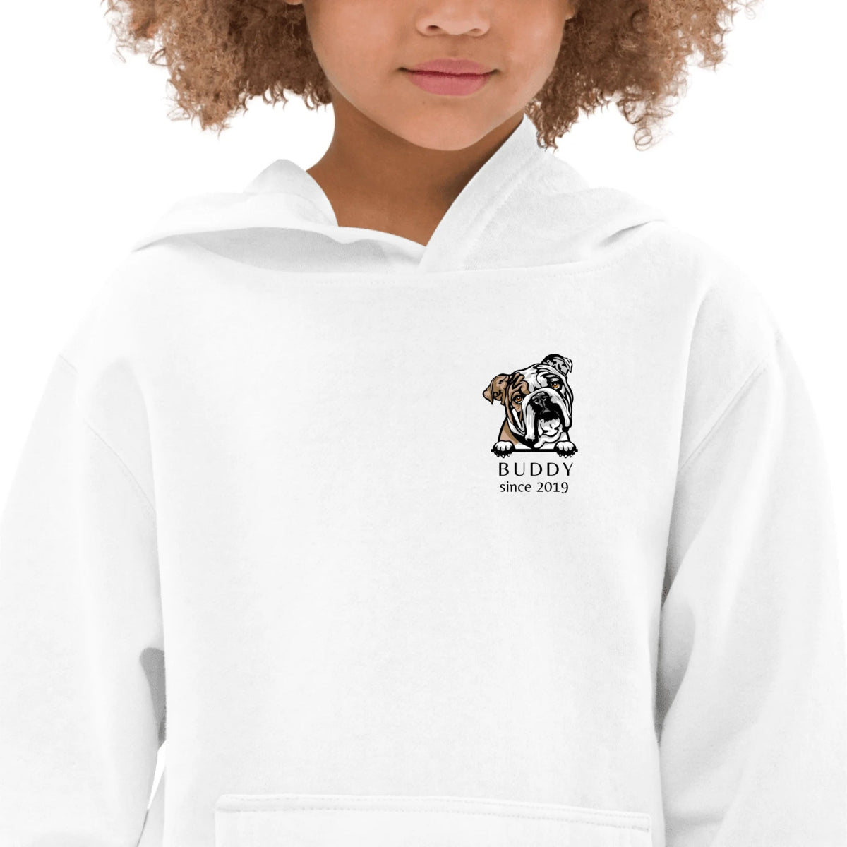Kids Dog Breed Hoodie - Custom Name & Year Personalization - neleti