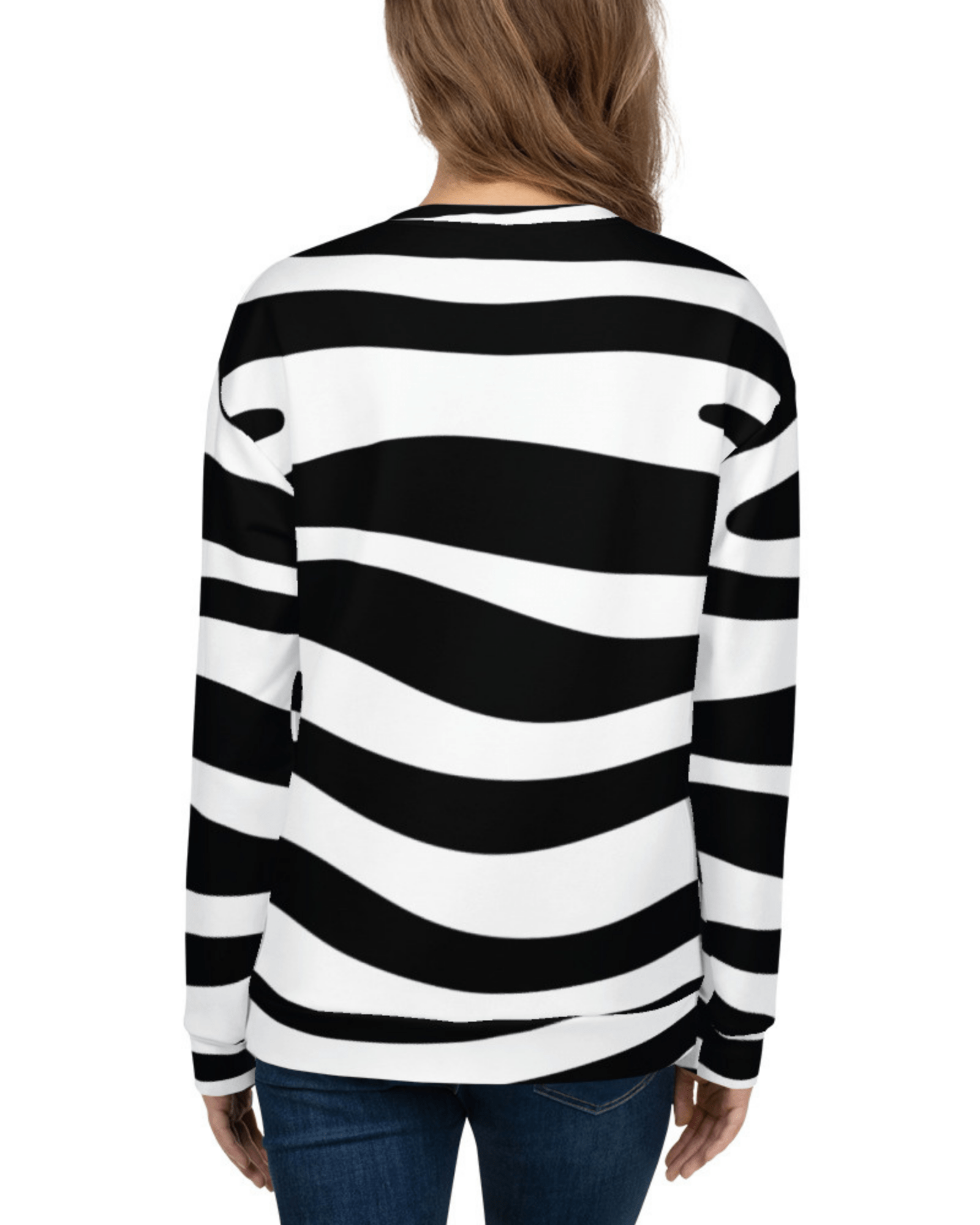 neleti.com-black-and-white-wavy-stripped-sweatshirt-for-women