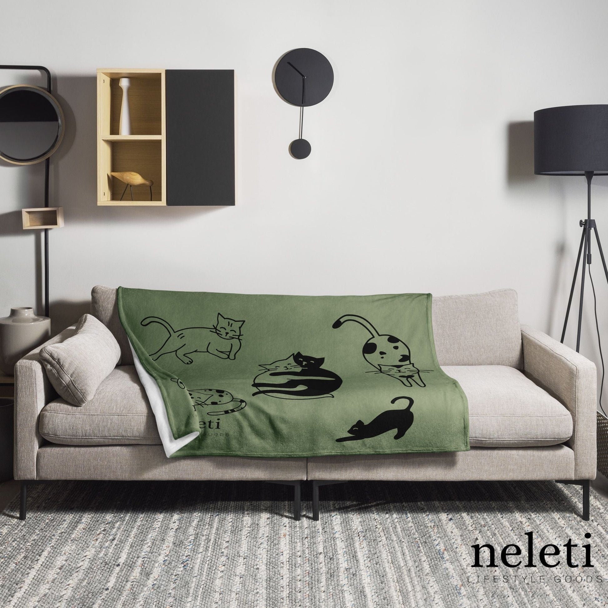 neleti.com-cat-blanket-in-camouflage-green-color