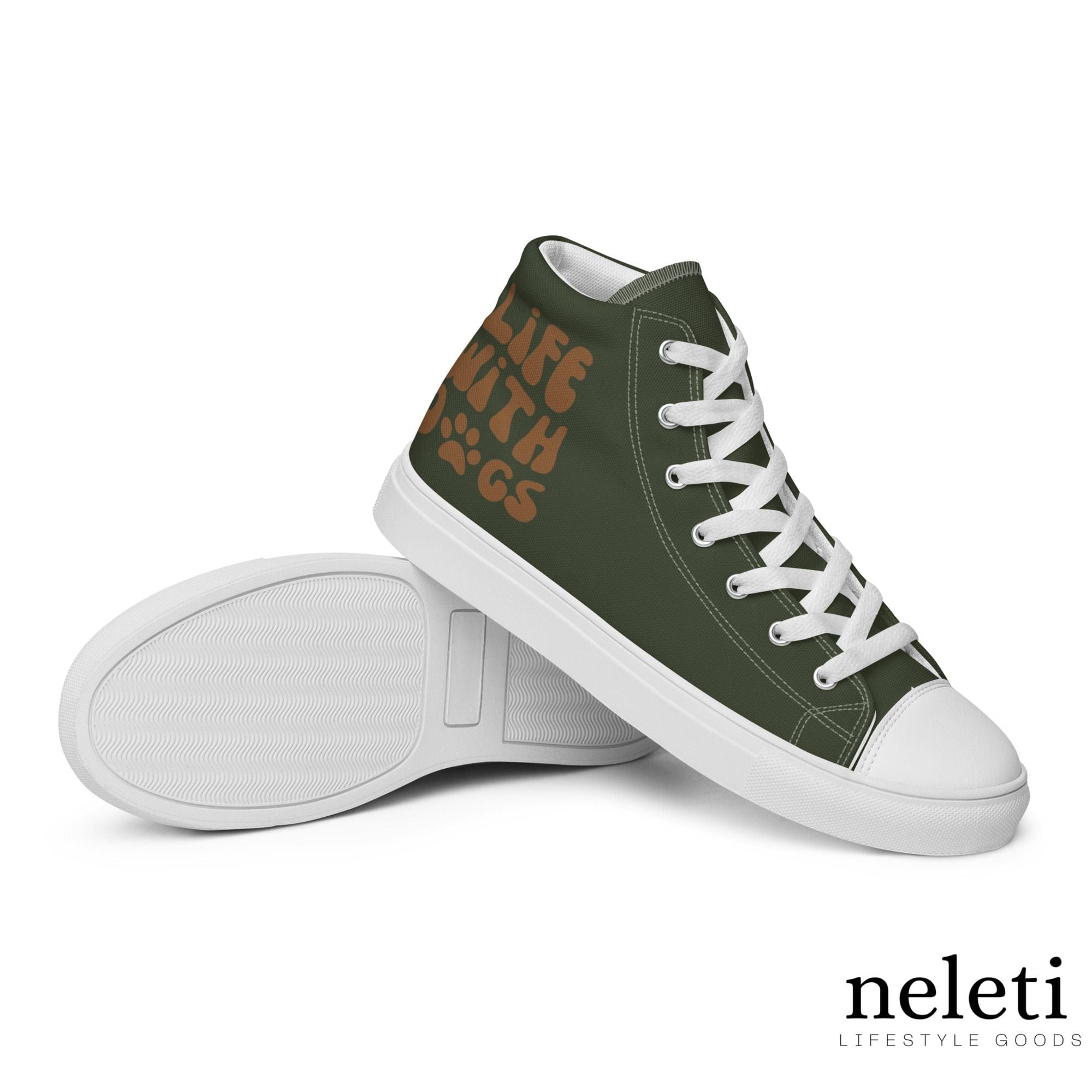 neleti.com-dark-olive-men-canvas-shoes