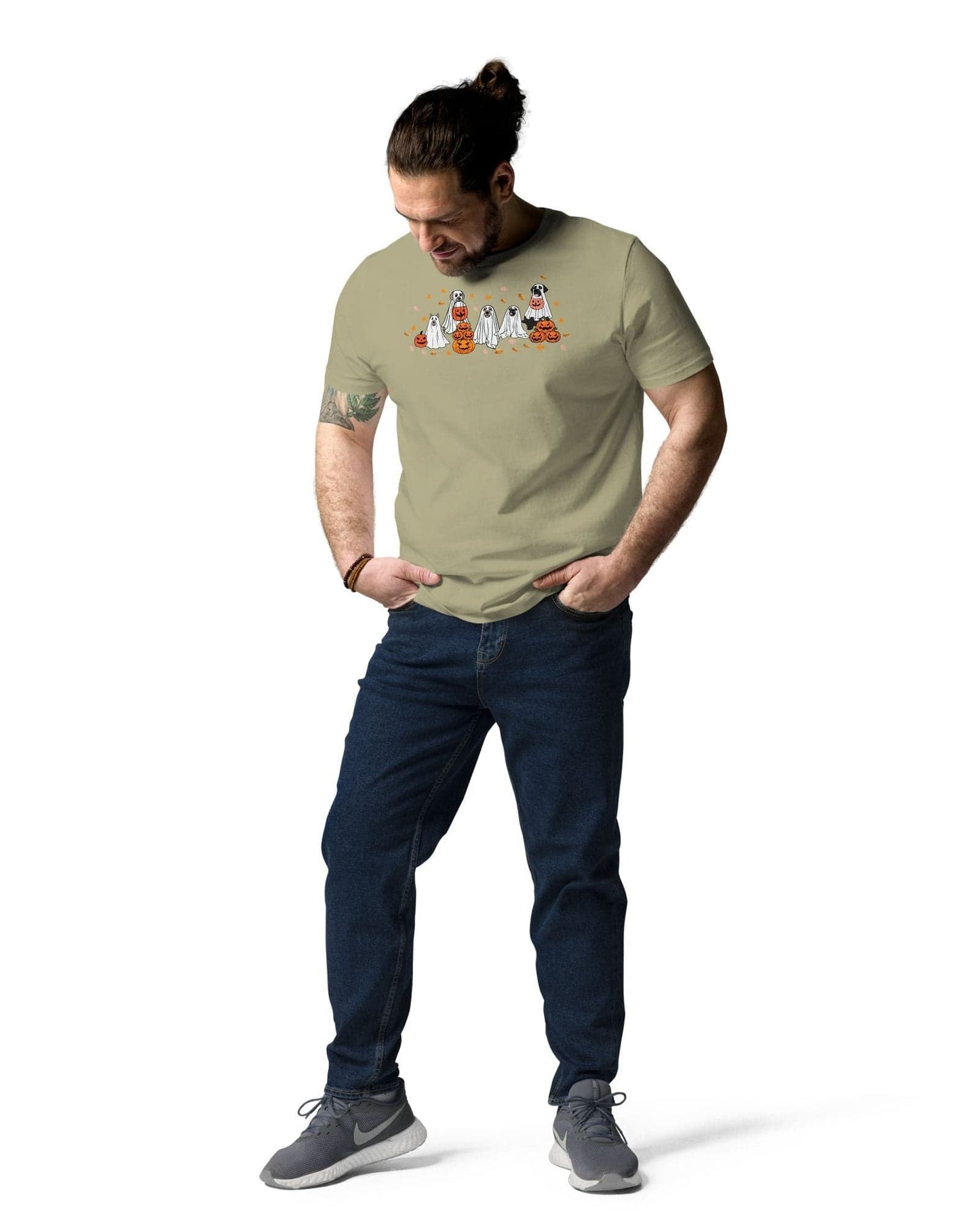 neleti.com-haloween-olive-shirt-for-dog-lovers