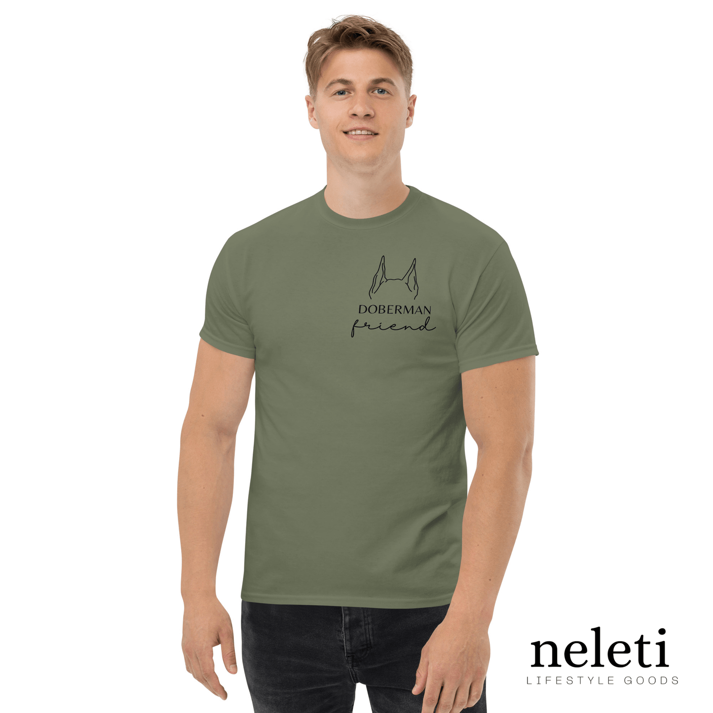 Men's Classic Tee with Personalized Dog Ears