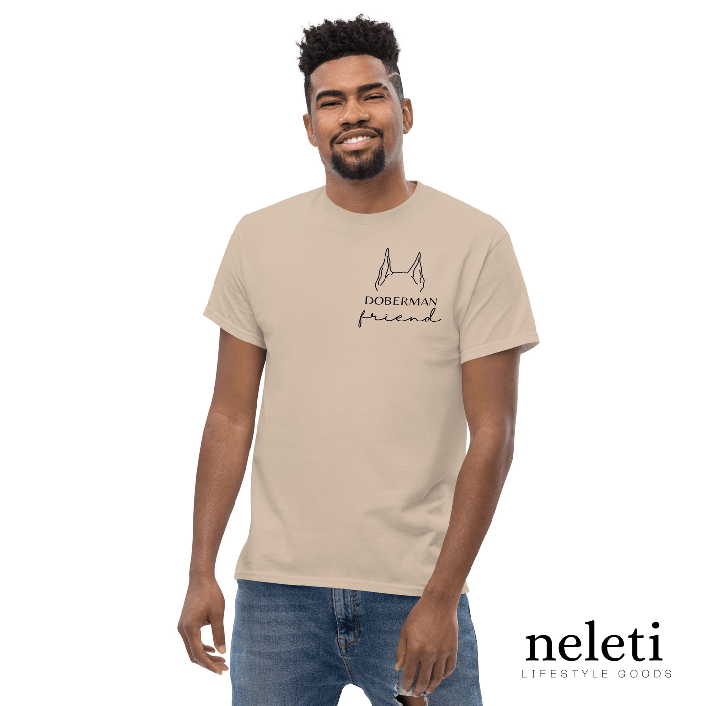 Men's Classic Tee with Personalized Dog Ears