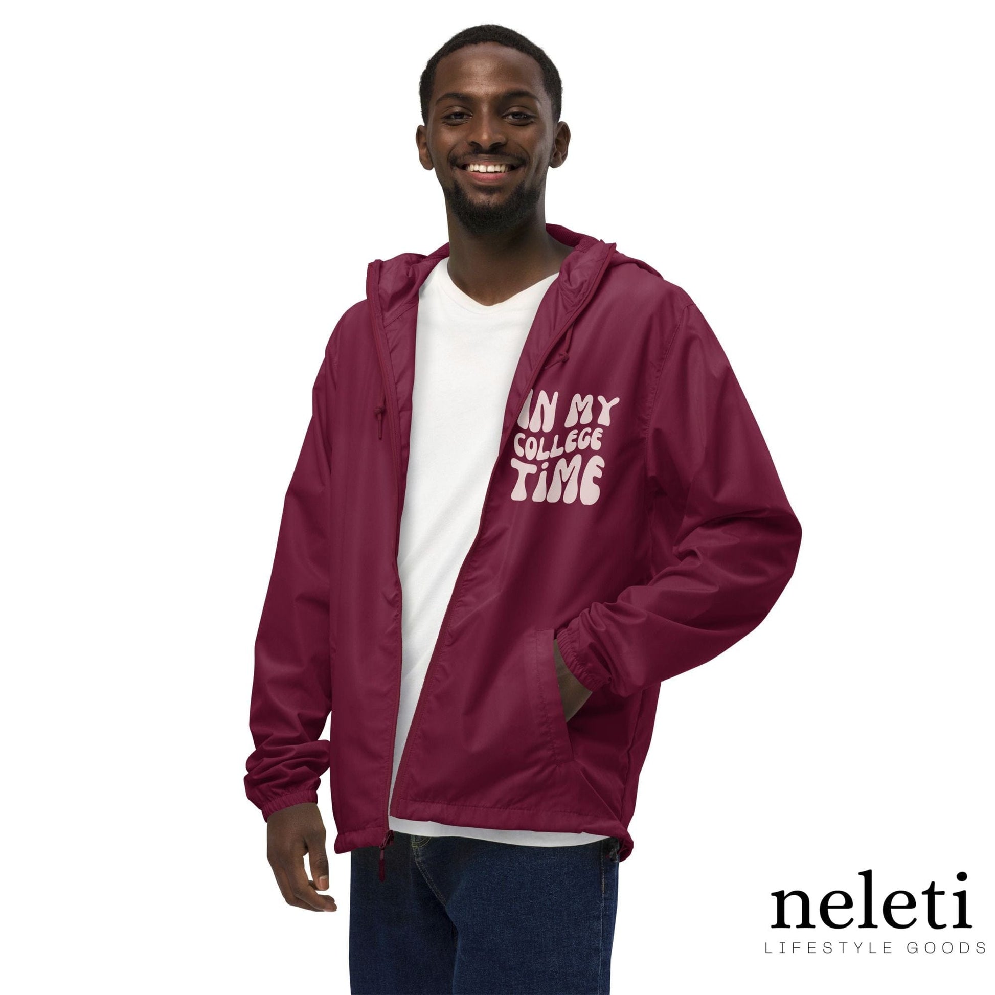 neleti.com-men-windbreaker-in-maroon-color