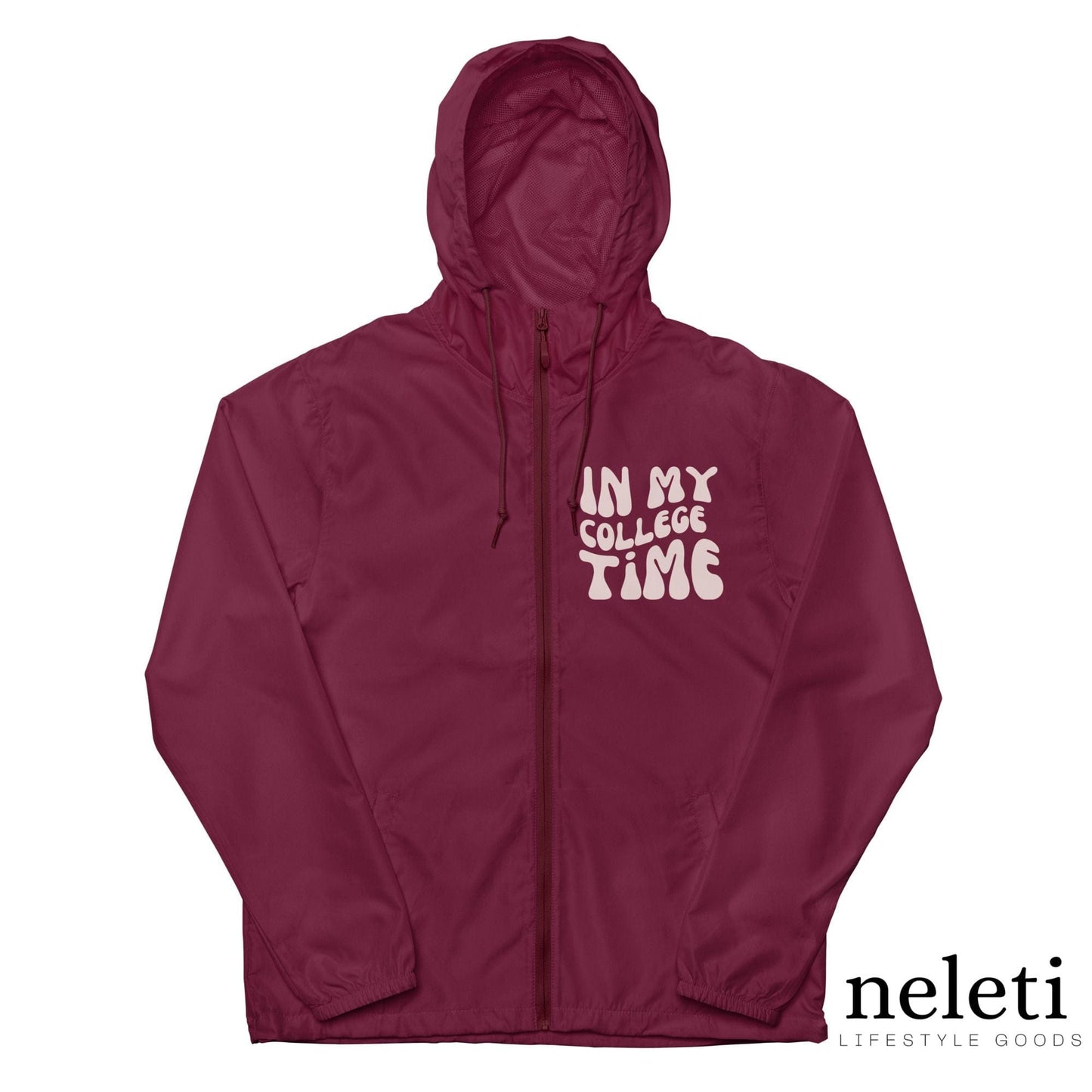 neleti.com-men-windbreaker-in-maroon-color