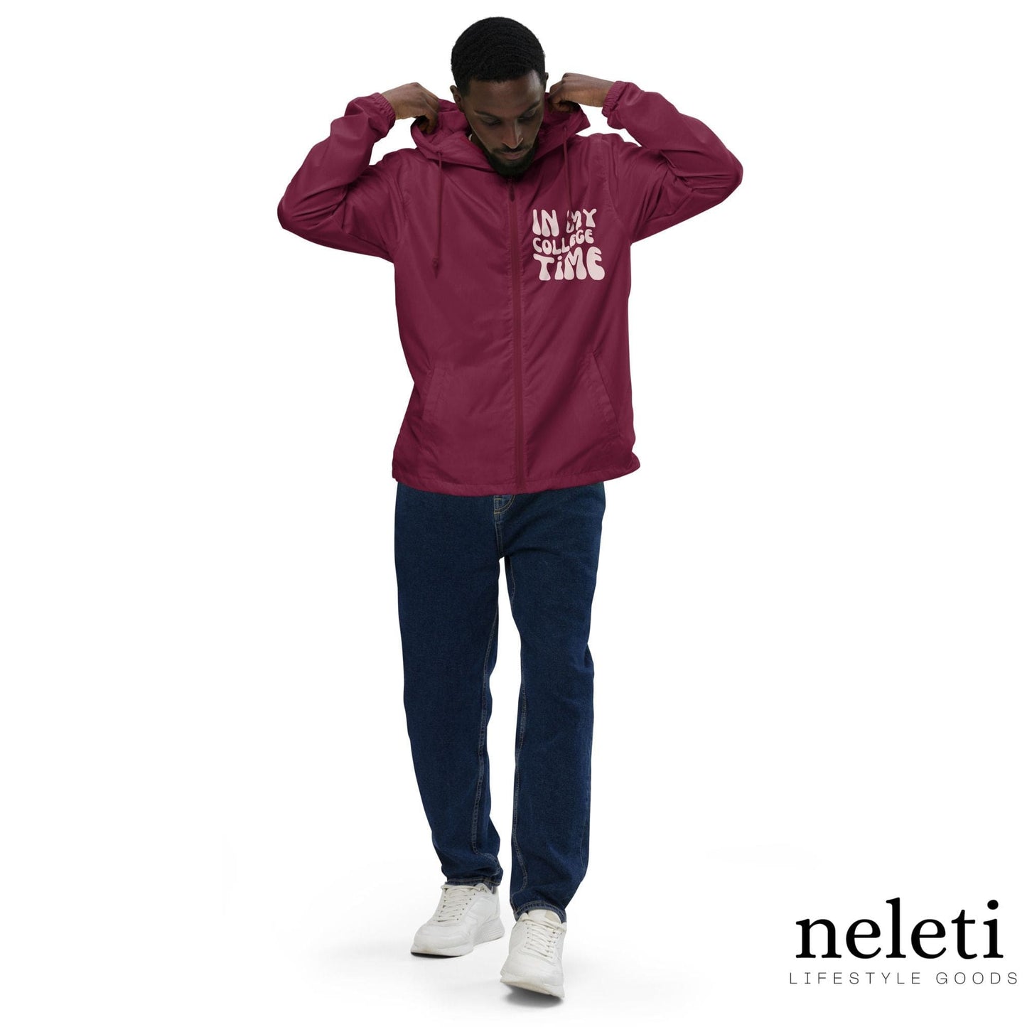 neleti.com-men-windbreaker-in-maroon-color