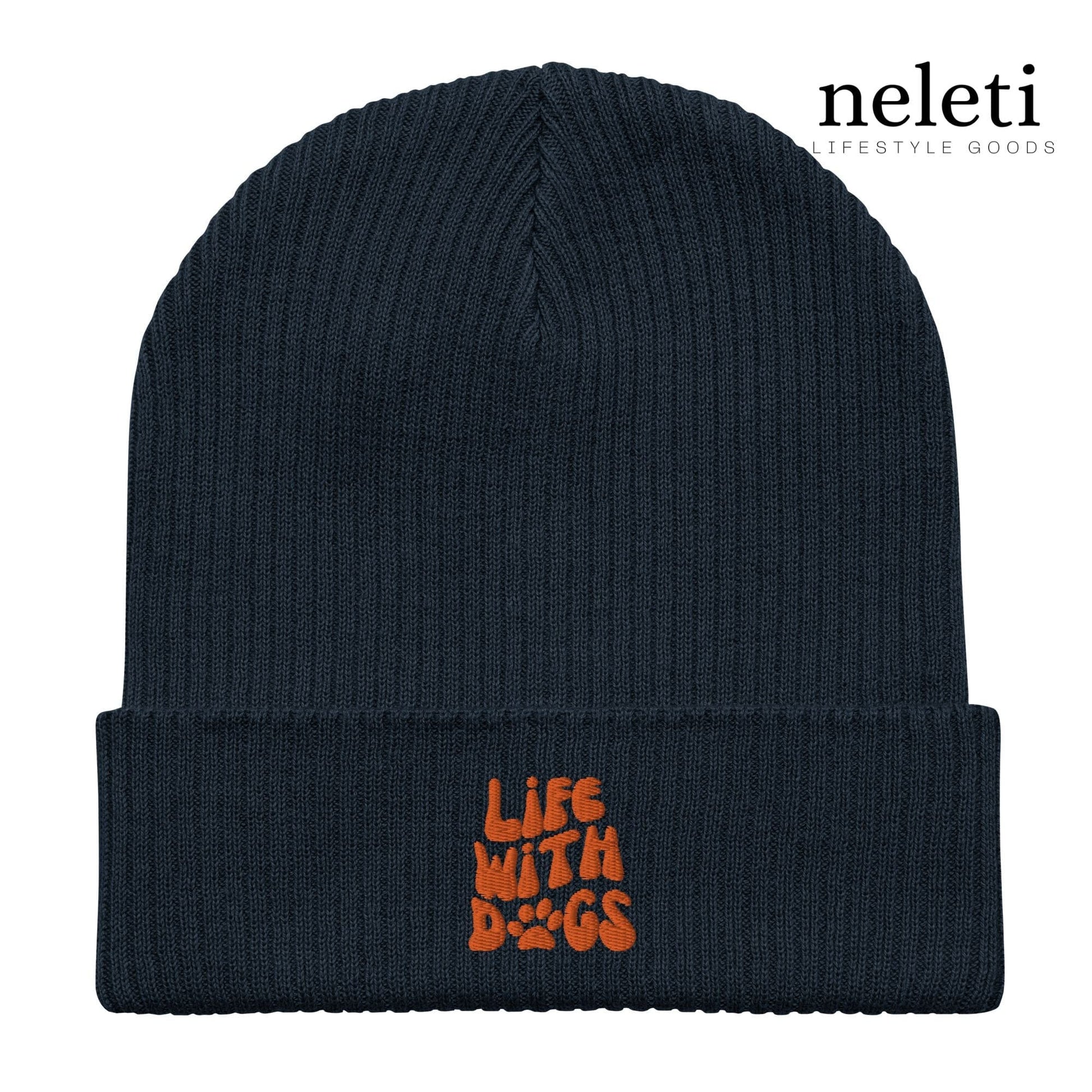 neleti.com-navy-beanie-for-dog-lovers