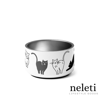 neleti.com-white-insulated-cat-bowl-with-cats-print