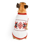 Nordic Embroidery Dog Sweater - Snowflake Knit Pattern - Premium Winter Pet Apparel - neleti