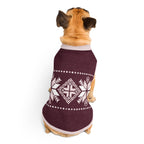 Nordic Embroidery Dog Sweater - Snowflake Knit Pattern - Premium Winter Pet Apparel - neleti