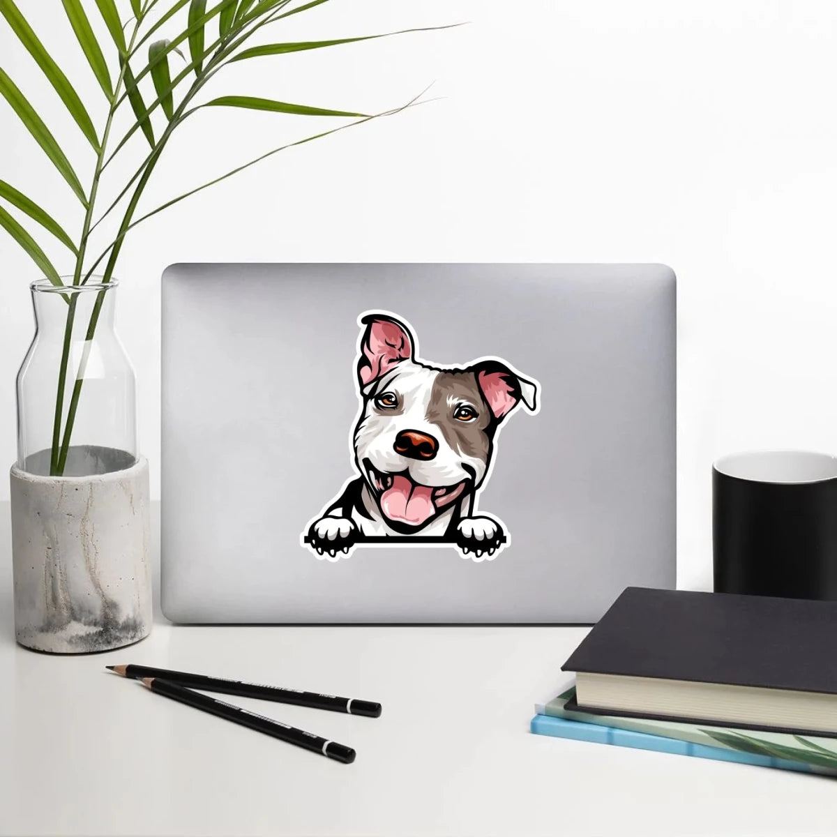 Pit Bull - Waterproof Decal for Car, Laptop, Water Bottle, Notebook, Phone Case | Dog Mom Gift - neleti