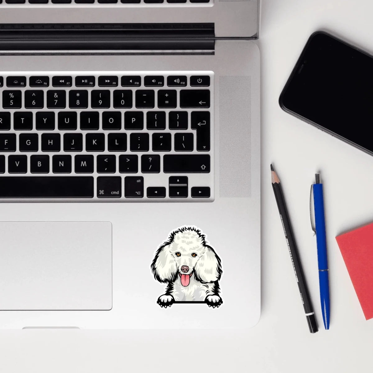 Poodle - Waterproof Decal for Car, Laptop, Water Bottle, Notebook, Phone Case | Dog Mom Gift - neleti