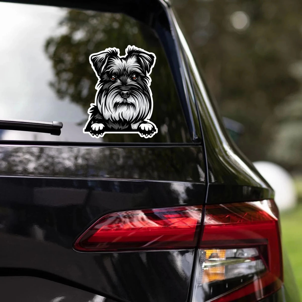 Schnauzer - Waterproof Decal for Car, Laptop, Water Bottle, Notebook, Phone Case | Dog Mom Gift - neleti